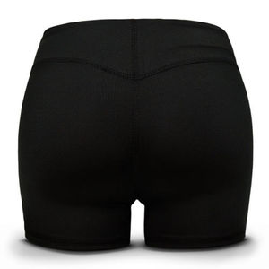 Shorts de fitness maigres de compression élastiques taille haute pour femmes, vêtements de sport à séchage rapide, décoration de motif de Logo personnalisable - Product Image 5