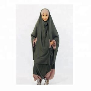 Vente en gros de jilbab moderne pour enfants de nouveau style de qualité jilbab décontracté pour enfants vêtements modernes pour enfants couleurs personnalisées - Product Image 1
