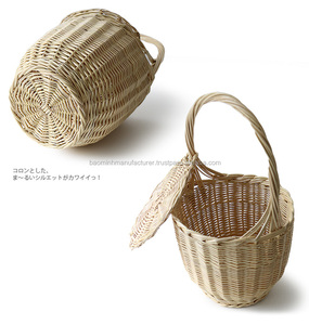 Bolso de cubo de mimbre de estilo japonés, gran oferta, tendencia de verano, 2022 - Product Image 5