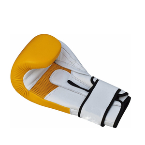 Guante de boxeo de cuero genuino con logotipo personalizado y color Venta caliente Guantes DE LUCHA Guantes de boxeo de cuero para hombres - Product Image 4