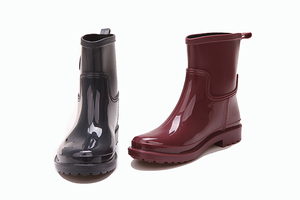 Hotsales Modo di progettare il proprio Taglio Basso delle donne del PVC matura stivali da <span class=keywords><strong>pioggia</strong></span> - Product Image 6