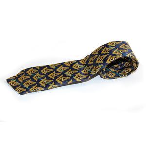 Cravate maçonnique de la Grande Loge avec équerre et compas - Product Image 1