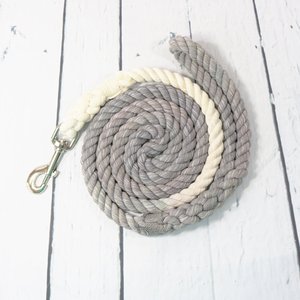 Gray Rope Dog <b>Leash</b>, Rope Multi Color Lead - Product Image 1