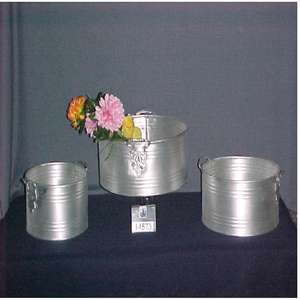 Maceta de hierro de plata al por mayor caliente para la decoración del hogar y del jardín - Product Image 2