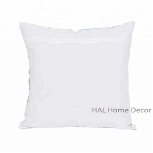 Al por mayor shibori impreso funda de cojín, Rich look índigo almohada decorativa, 20x20 funda de almohada bordada - Product Image 2