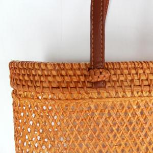 Bolsa de mimbre de ratán con asa genuina - Product Image 5