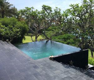 Bali hijau หิน Para piscinas Pedra Hitam สระว่ายน้ำกระเบื้องภายนอกสีเขียวครอบครัว - Product Image 1