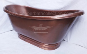 Cuivre antique martelé de haute qualité baignoire en fer massif Style Vintage fait à la main pour adultes vente chaude accessoire de salle de bain - Product Image 4