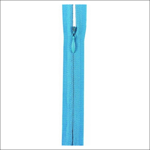 Wholesale Pastel Blue Auto-Lock Invisible Zipper for Shoes Garments Bags Durable Metal Nylon Plastic Open-End Roll-In Feature - Product Image 3