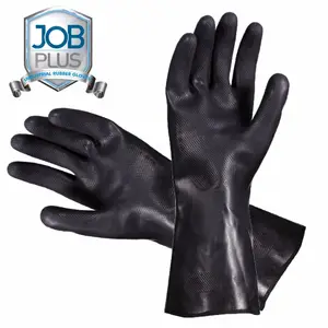 Best quality Nastah gloves thick black neoprene rubber gloves for concrete block handling ceramics industry