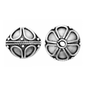 ลูกปัดโลหะเงิน B127หลวมสำหรับเครื่องประดับและงานฝีมือโลหะ - Product Image 1