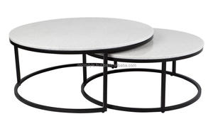 Juego de mesa de centro de granito de 2 piezas - Product Image 6