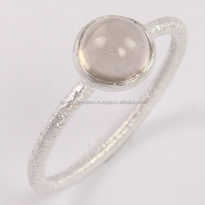 Cuarzo ahumado natural hecho a mano 925 anillo de plata esterlina sólida piedra preciosa joyería de plata Ajuste de bisel joyería de plata fina - Product Image 2