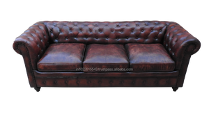 Chesterfield-sofá de cuero genuino - Product Image 3