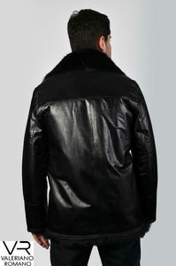 เสื้อโค้ทหนังแกะสำหรับผู้ชายคอลเลกชันใหม่สำหรับฤดูหนาวมีบริการ OEM - Product Image 6