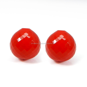 Gemas de Ishu de corte Natural, gemas rojas de cebolla, Coral, 15mm, 22,8 Cts, descuento, IG11935 - Product Image 2