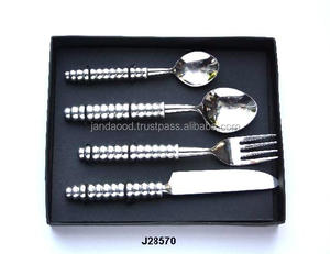 Juego de cubiertos de acero de alta calidad en cubiertos pulido con espejo, juego de cena de 4 Uds., juego de cubiertos de acero, cubiertos de cocina para restaurante y Hotel - Product Image 2