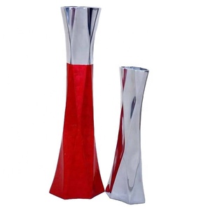 Jarrones Decorativos de Dos Tonos, Venta Caliente para Accesorios de Decoración del Hogar, Jarrones de Flores de Metal de Aluminio - Product Image 1
