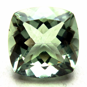 Amatista verde, 11x11mm, 7x7MM, forma de cojín, joyería Natural facetada, fabricación de piedras, joyería de plata DIY, fabricación de piedras preciosas sueltas OEM - Product Image 1