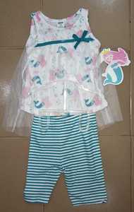 Nuevo diseño de prendas de Bangladesh 100% Material de algodón de calidad de exportación Original de marca Baby Girls Top Bottom para primavera - Product Image 2