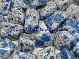 Piedras de Granito Azurita Azul Jaspe K2, Piedras Preciosas Minerales Pulimentadas en Gris, Tratamiento en Bruto CZ - Product Image 6