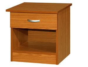 Modern 1 Drawer and 1 <b>Shelf</b> Wooden Bedside Table Made in Malaysia 2301 <b>for</b> Living Room Kitchen and Laundry Use - Product Image 1