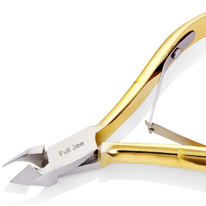NGHIA Pince à cuticules professionnelle en acier dur N-118 plaqué or pour l'exportation Outil de beauté de haute qualité pour le soin des ongles manucure et pédicure - Product Image 1