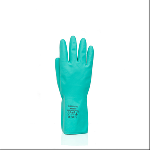 Gants en nitrile vert sans latex, produit de qualité OEM directe, pour la réparation automobile, à l'huile résistante aux produits chimiques, - Product Image 6