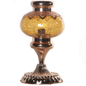 Lámpara de Mesa de Diseño Otomano de Cobre con Cristal Craquelado, Ahorro de Energía, 110-240V, Certificación CE - Product Image 3