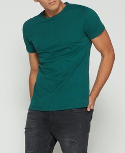Camiseta ajustada a la moda para hombre, 100% algodón, poliéster, 220 gramos, Jersey, tela, patrón sólido, logotipo de serigrafía, diseño en blanco - Product Image 6