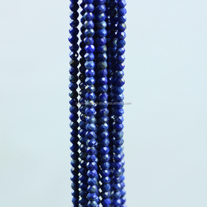 Azul lapislázuli redondo Rondelle piedras preciosas cuentas piedra joyería - Product Image 5