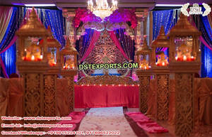 Columnas Decorativas de Fibra Dorada para Bodas, Pedestales para Entrada de Escenario de Boda, Mejores Columnas para Entrada de Boda en EE. UU. - Product Image 6