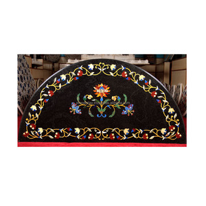 Antique Black <b>Marble</b> Counter <b>Table</b> <b>Top</b> - Product Image 1