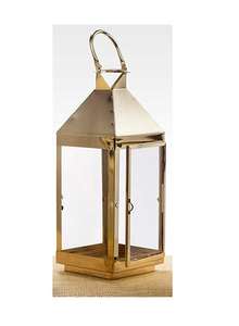 Customizable Modern Style <b>Square</b> Pattern Brass Iron & Glass <b>Candle</b> Lantern With Black Powder Coating for Wedding Table Decor - Product Image 2