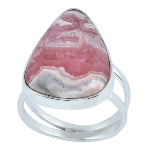 Anillo de Plata de Ley 925 con Gema de Rodocrosita en Forma de Pera, Anillo Clásico Plateado para Boda o Fiesta. - Product Image 2