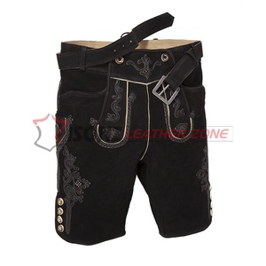 Short décontracté bavarois grande taille pour hommes Lederhosen tenue allemande Trachten Wear pour l'Oktoberfest brodé et respirant - Product Image 1