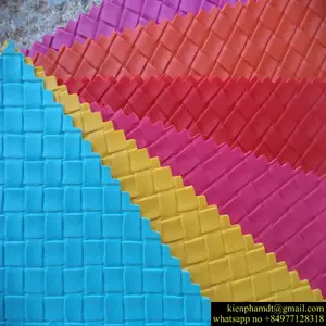 Cuero sintético de PVC, impermeable, para bolsa y equipaje, esponja de cuero