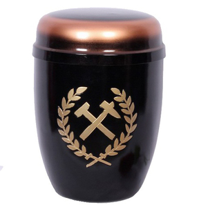 Urne funéraire en métal de style européen, urne funéraire en métal européenne, cendres religieuses, élégante, meilleur prix européen - Product Image 3