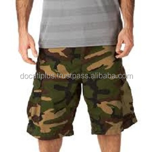Pantalones Cortos Cargo de Cintura Alta, Tejidos, Camuflados, Casuales y Transpirables, Personalizados OEM para Hombre - Product Image 3