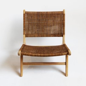 เก้าอี้หวายและไม้สักสำหรับสวนกลางแจ้ง เฟอร์นิเจอร์ไม้สำหรับพักผ่อนกลางแจ้ง - Product Image 3