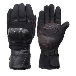 Guantes duraderos de cuero para motocicleta, alta calidad de exportación, protección de seguridad - Product Image 1