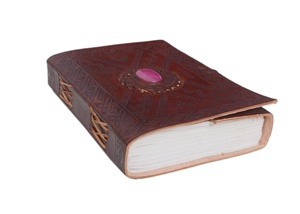 Journal en cuir embossé fait main NEW ERA, papier écologique, personnalisable, pour femmes/hommes, reliure cousue, carnet de notes, cadeau - Product Image 2