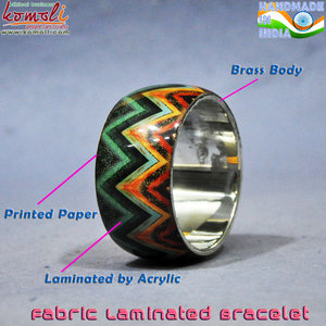 อินเตอร์ตาข่ายการออกแบบอินเดียเครื่องประดับที่ทำด้วยมือทองเหลืองโลหะกำไลข้อมือสร้อยข้อมือ - Product Image 5