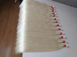 Extensions de Cheveux Humains Vierges Vietnamiennes Lisses et Crépues, Blond # 60C, Ombre Froide Super Double Dessinée, 8A, 9A, Non Transformés - Product Image 3