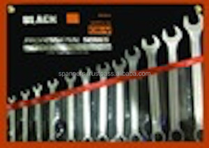 Jeu de clés mixtes à extrémité ouverte de haute qualité entièrement trempé et trempé ensemble d'outils à main de clé à cliquet Flexible - Product Image 3