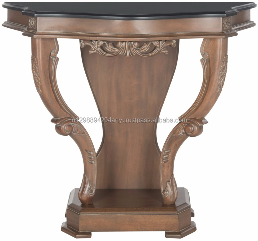 Table Console Baroque Grise Palazzo INT Avec Tiroirs Style Campagne