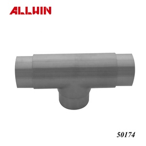 38.1 מ "מ 40mm אביזרי צינור פלדה צלב נירוסטה 4 מחברים צינור מרובע מחברים נירוסטה