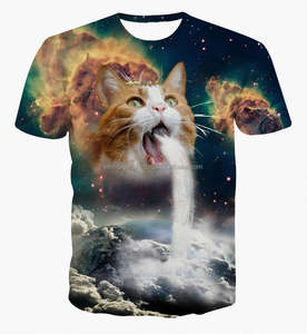 T-shirt, impression 3D par Sublimation, motif chat, offre spéciale - Product Image 2