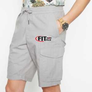 Pantalones cortos de gimnasio para hombre con logotipo personalizado de alta calidad, pantalones cortos deportivos informales de malla para baloncesto, cierre de cordón, bolsillo lavado de pana de lona - Product Image 4