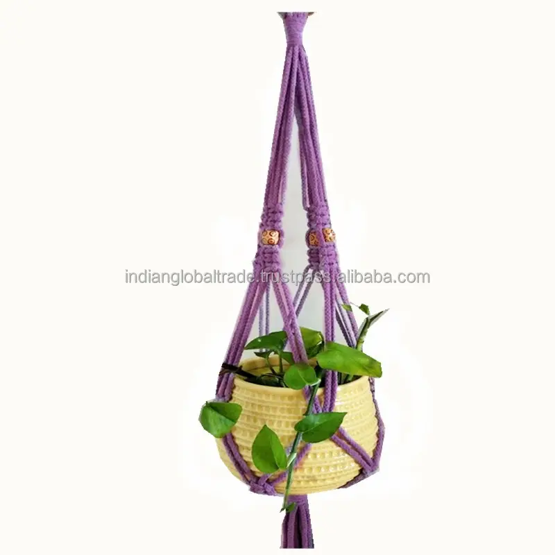 Bohemian Macrame Plant Holder macrame Customized Plant Holder for Home Decor at Wholesale from india